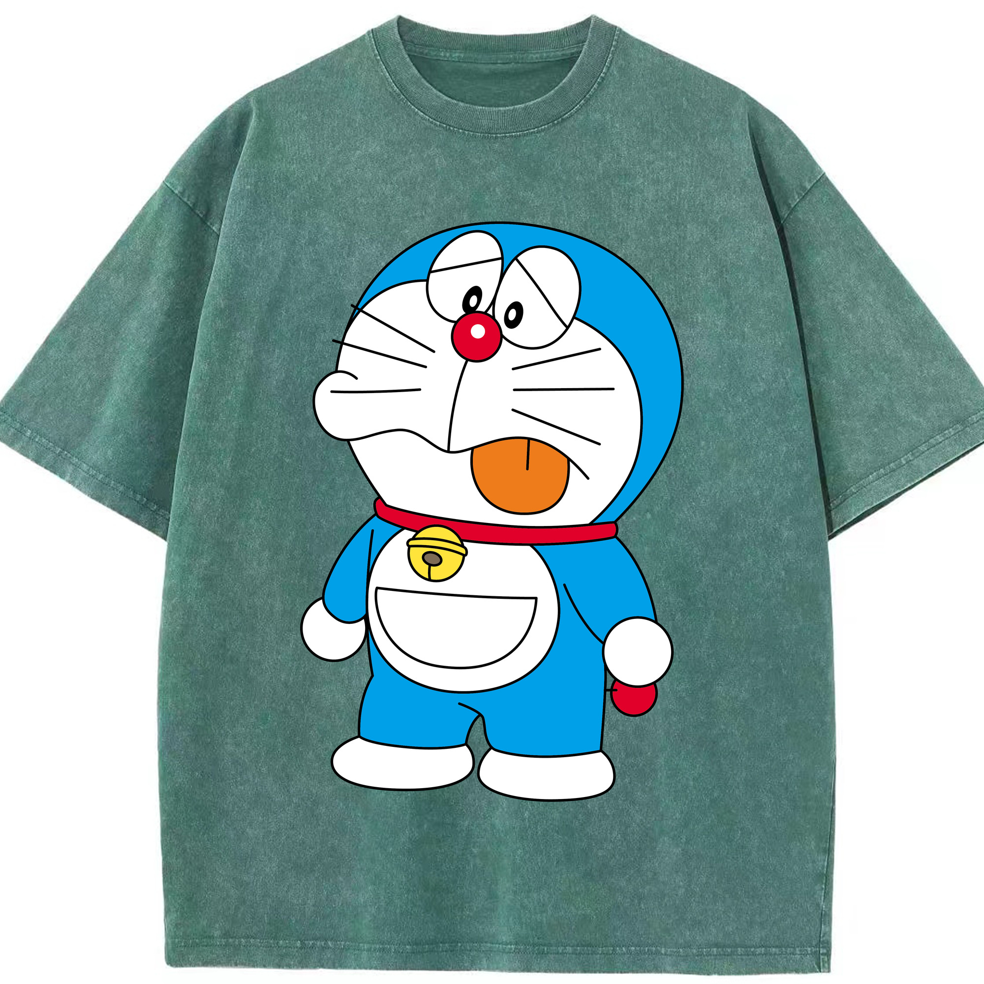 （画像用） ドラえもん Doraemon 綿100% ヴィンテージ風 半袖Tシャツ（フロントプリント）